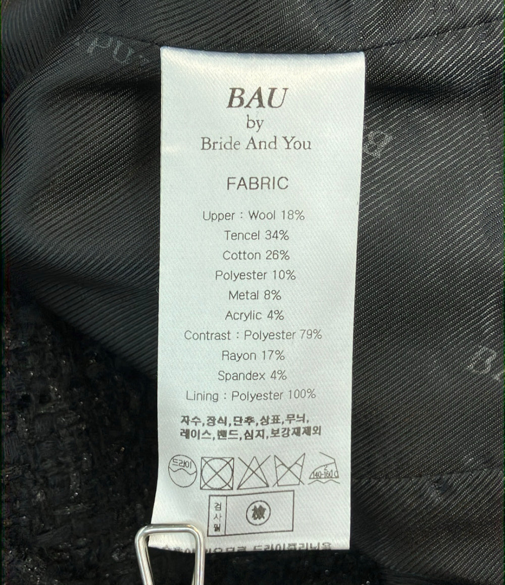 美品 BAU by Bride And You ツイードジャケット レディース SIZE 1 ビーエイユー バイ ブライド アンド ユー