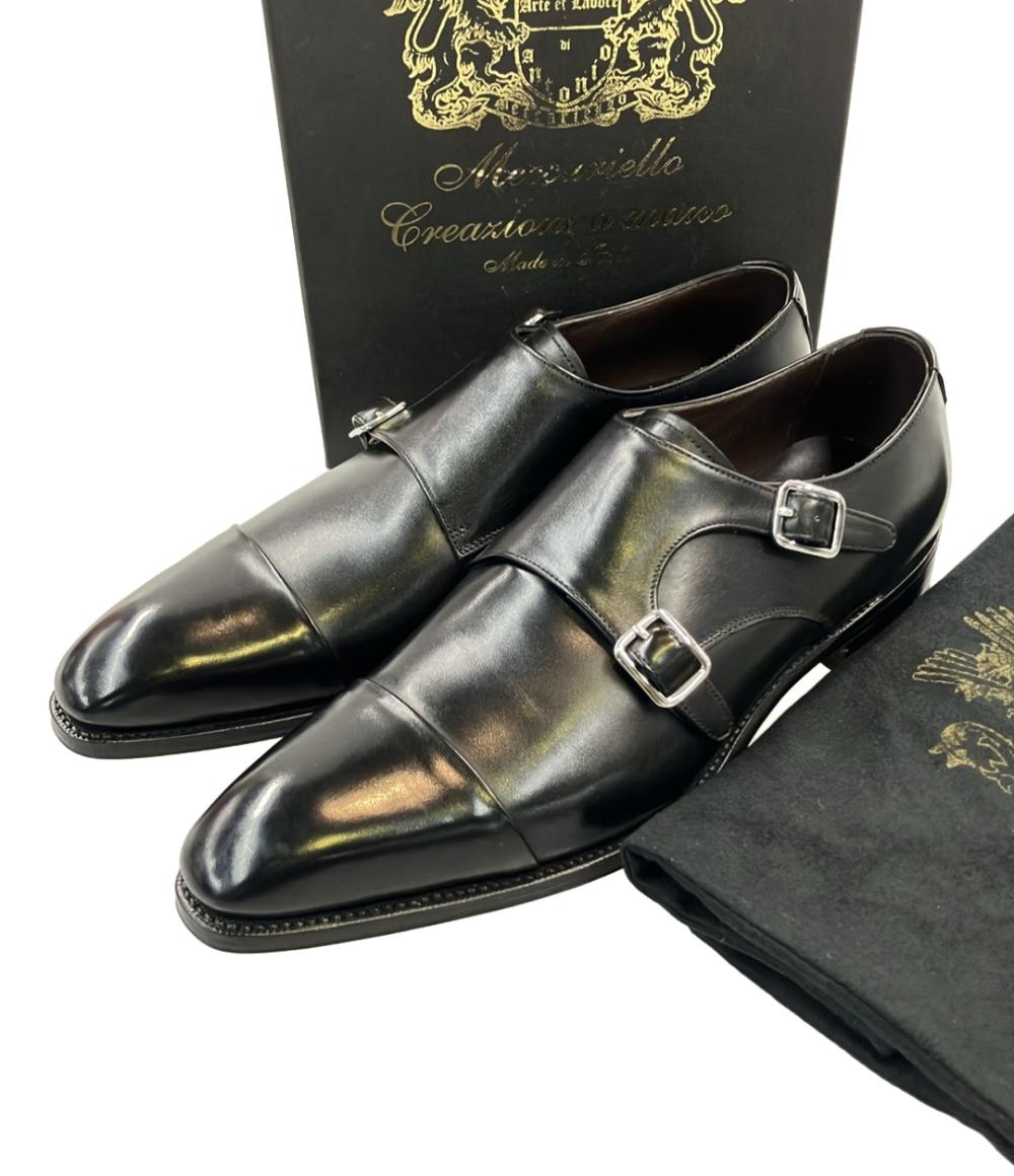 メルミン　ダブルモンクストラップ　サイズ6.5 革靴 MEERMIN ドレスシューズ ダブルモンクストラップ メンズ SIZE 8 (26.5