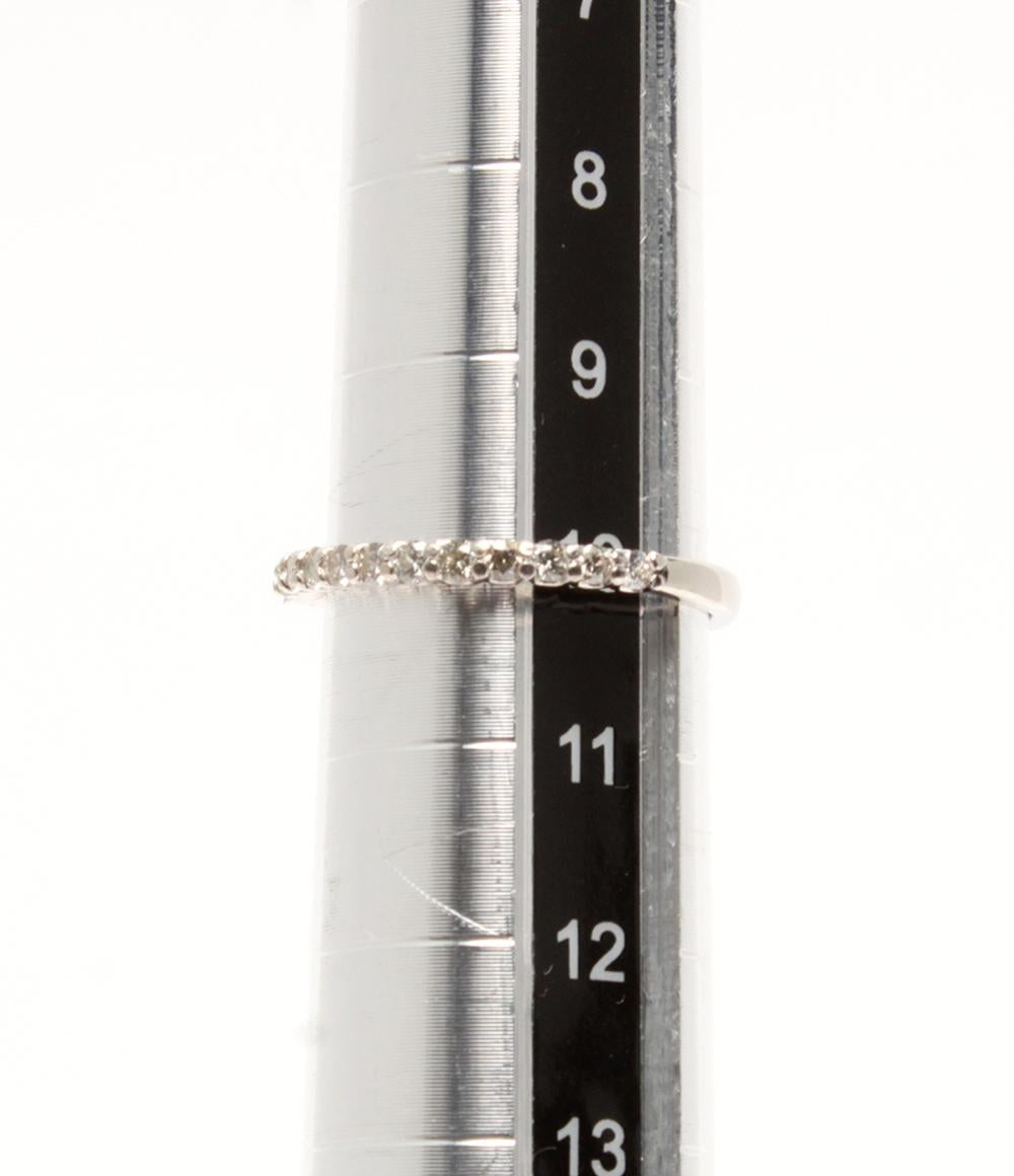 美品 リング 指輪 Pt900 ダイヤ 0.30ct ハーフエタニティ レディース SIZE 10号