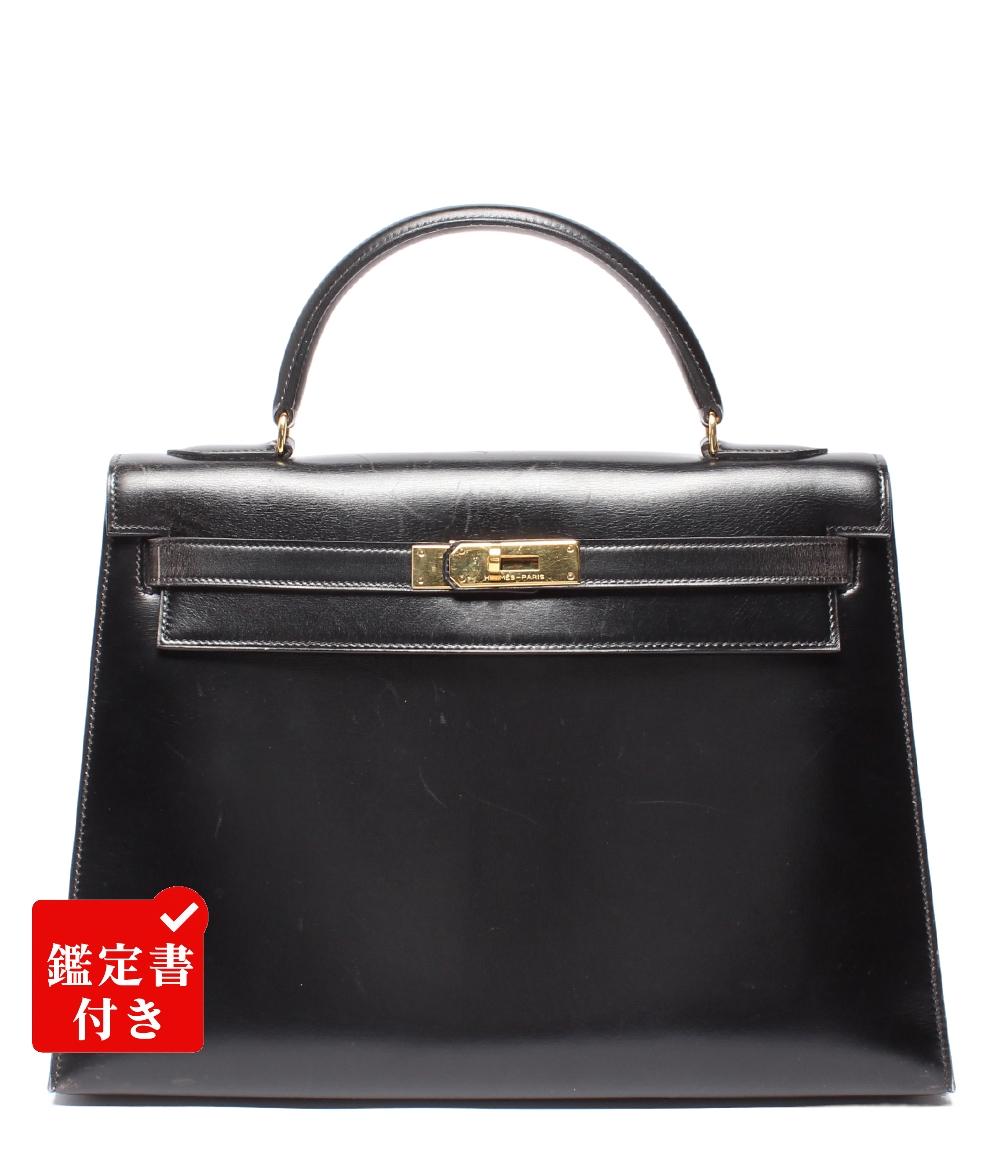 HERMES ハンドバッグ ゴールド金具 ボックスカーフ 〇L刻印 外縫い