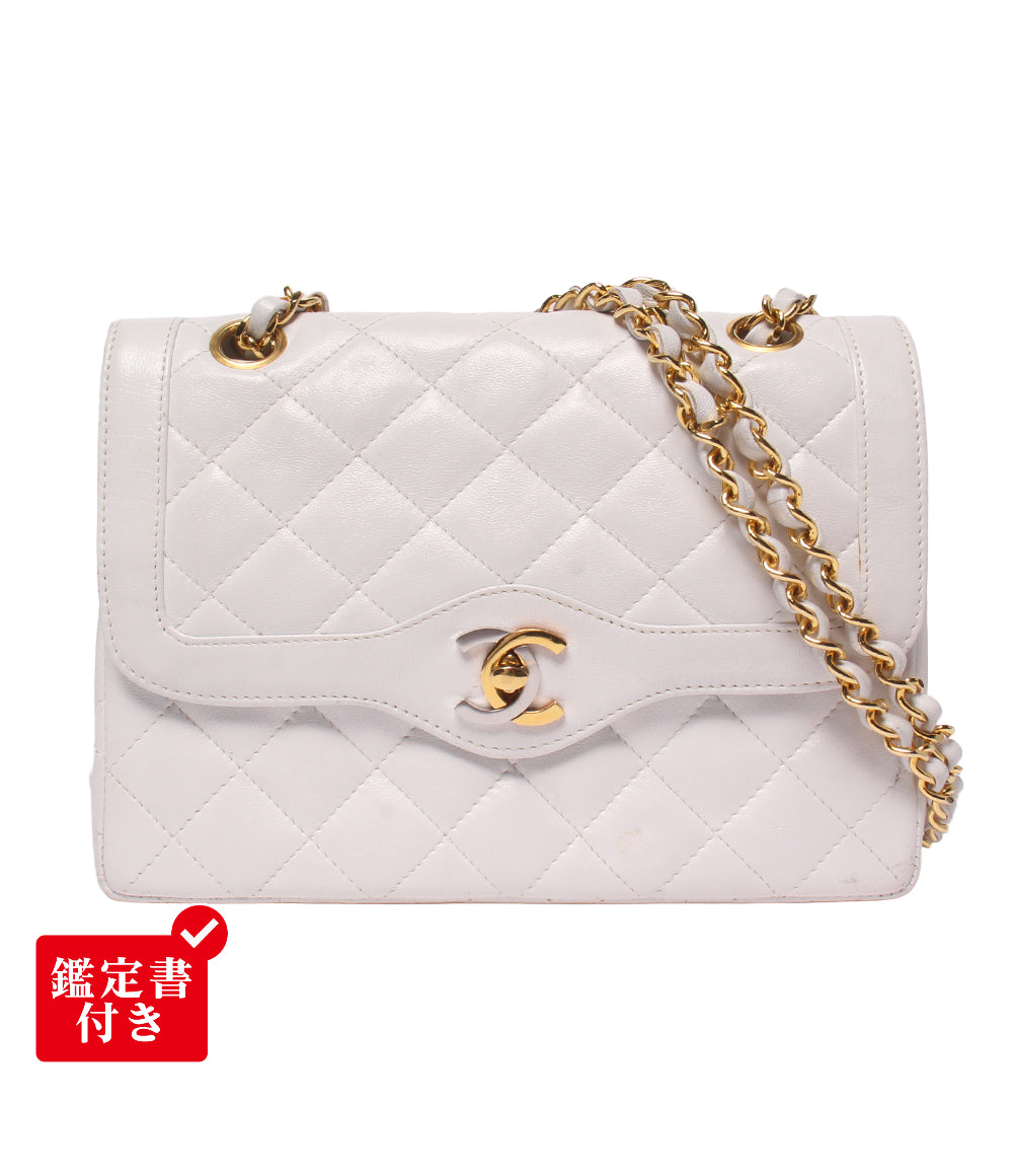 CHANEL チェーンショルダーバッグ Wチェーン Wフラップ 肩掛け