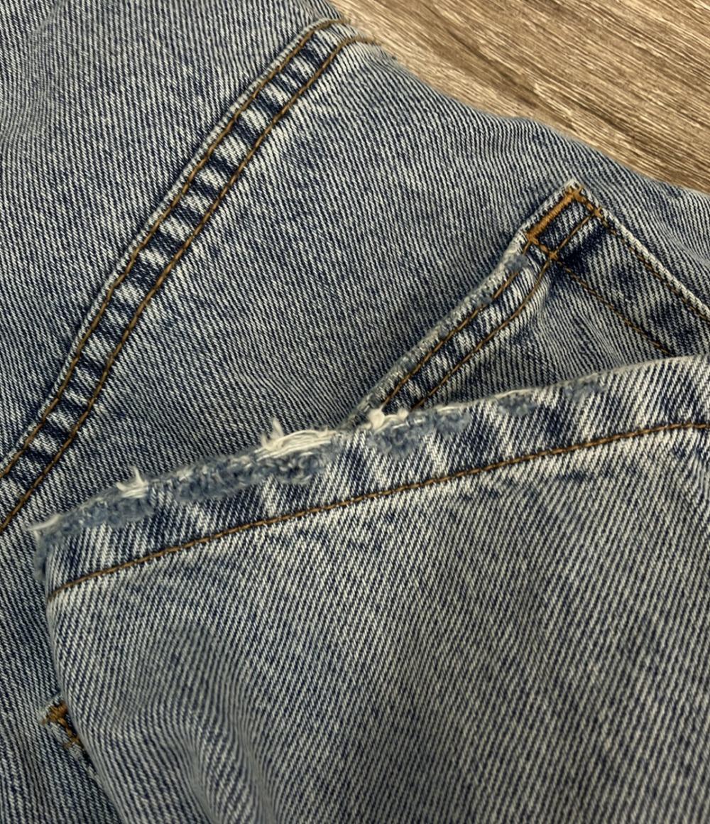 R'IAM-PLAGE デニムパンツ SUPER LOOSE ダメージ加工 25-030-922-6050-4-0 レディース SIZE 36 (S) リアムプラージュ