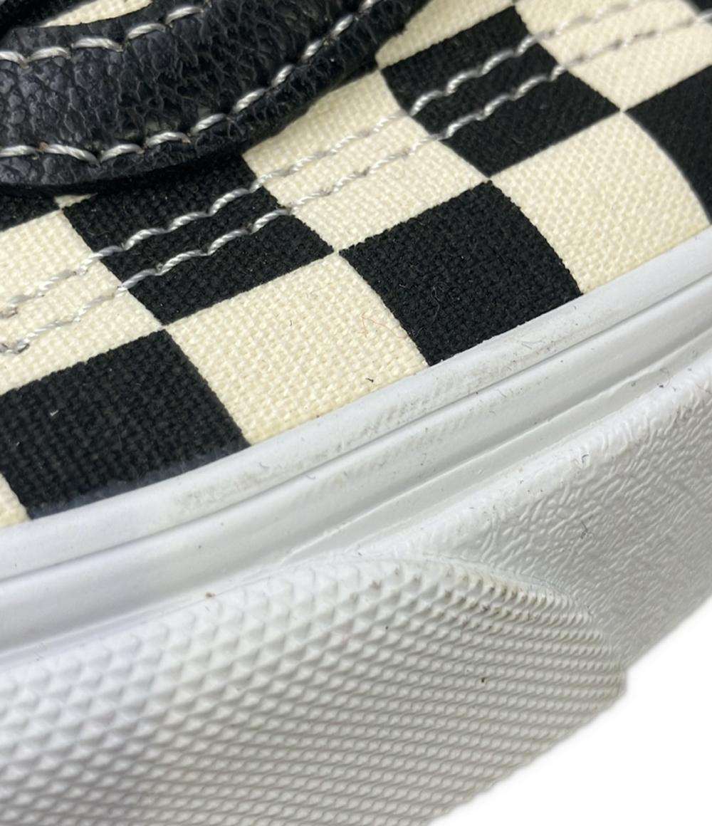 美品 VANS ローカットスニーカー スタイル 36 ブラック チェッカーボード メンズ SIZE 28.0 バンズ