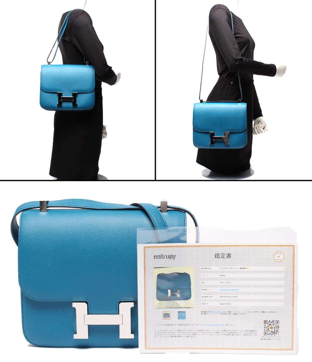 美品 HERMES ショルダーバッグ □R刻印 シルバー金具 ヴォーエプソン コンスタンス3 24 レディース エルメス