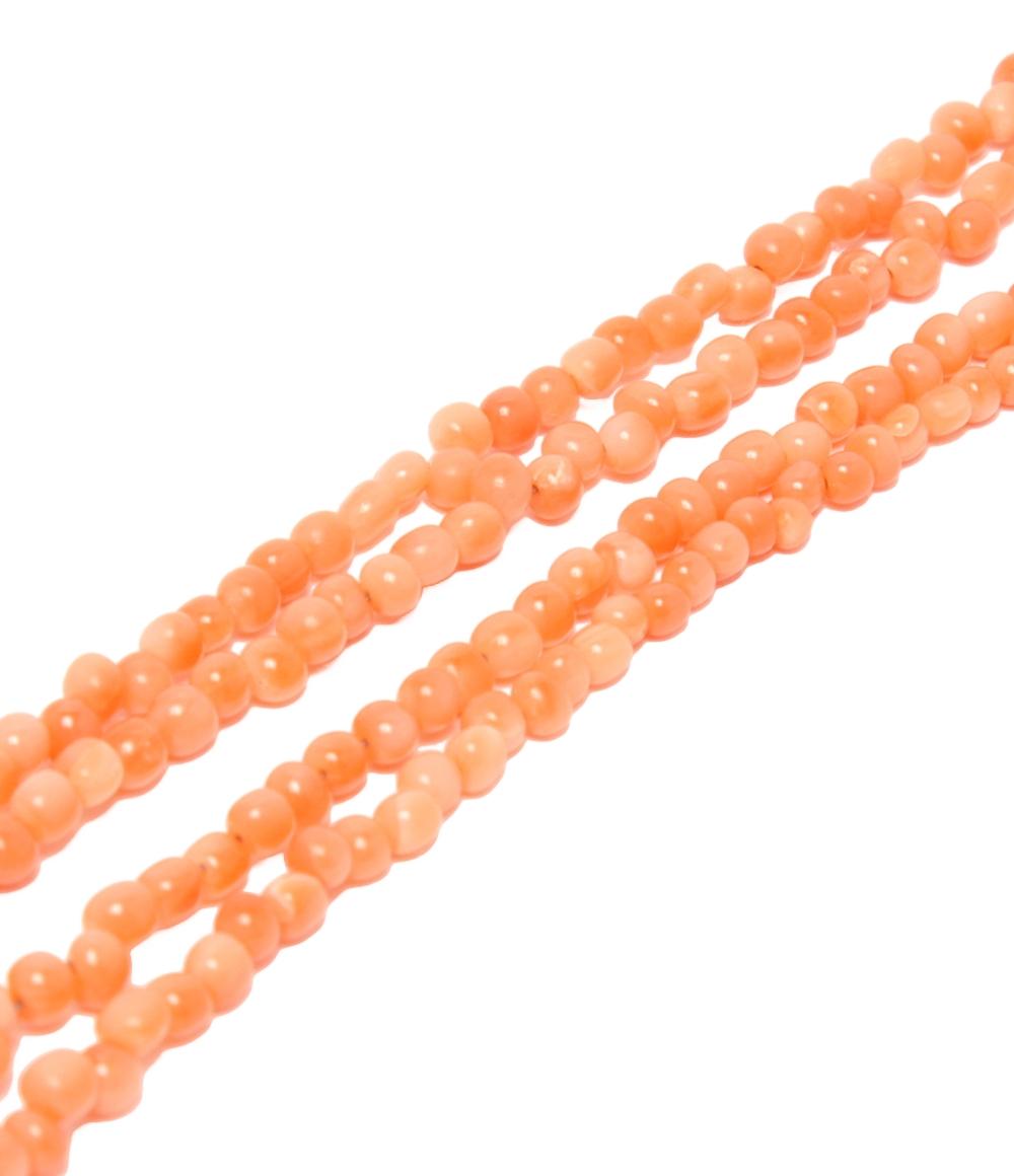 ネックレス SV ベビー珊瑚 2点セット レディース