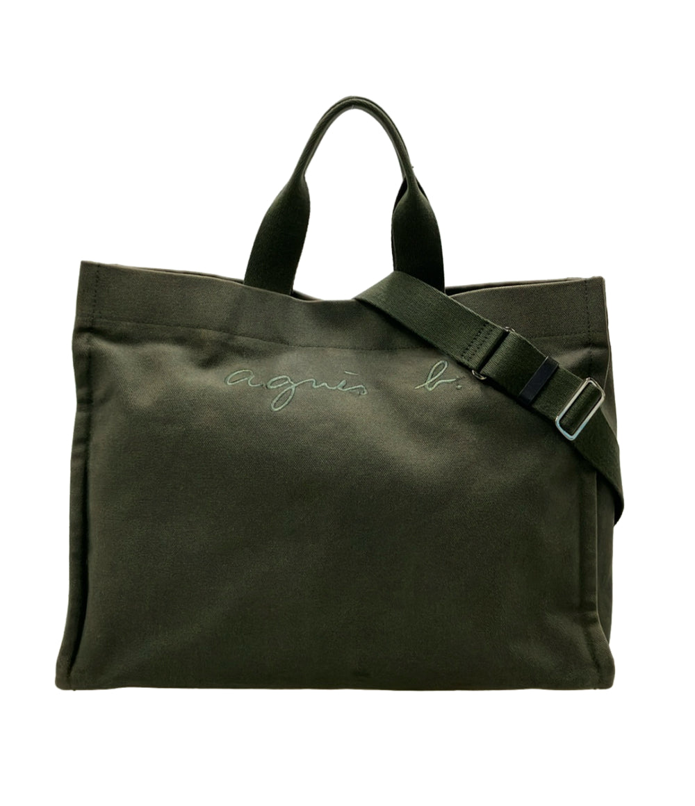 agnes b. 2way トートバッグ ショルダーバッグ 斜め掛け レディース