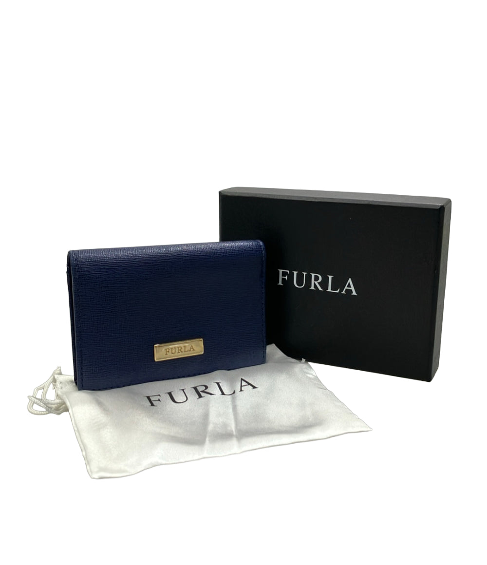 美品 FURLA 二つ折りカードケース レザー レディース フルラ