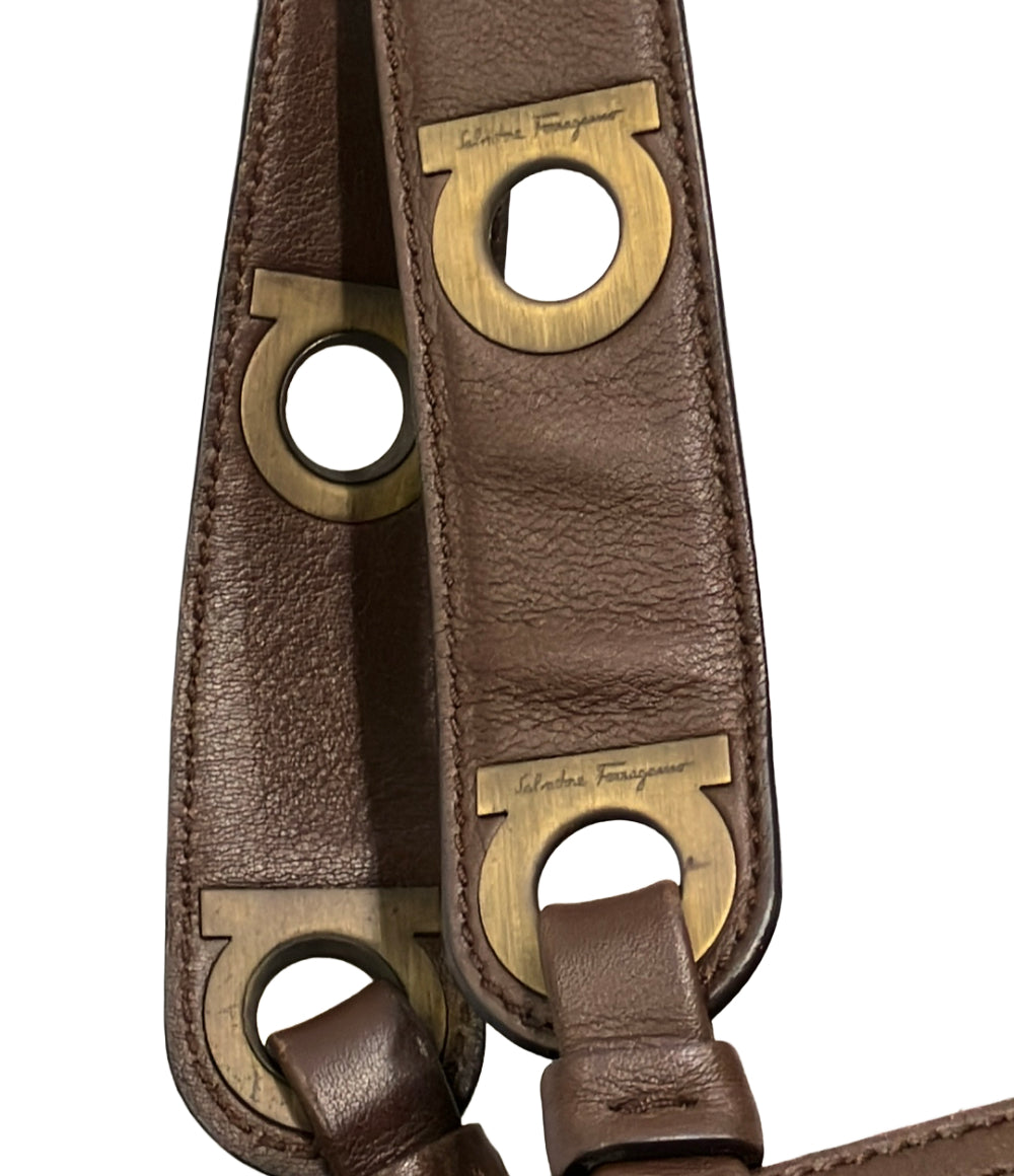 Salvatore Ferragamo トートバッグ ショルダーバッグ 肩掛け ガンチーニ AB-21 3837 レディース サルヴァトーレフェラガモ