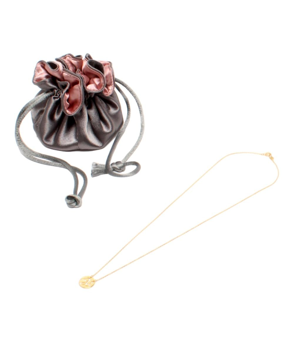 美品 STAR JEWELRY ネックレス K18 ダイヤ 0.01ct イニシャル Y レディース スタージュエリー