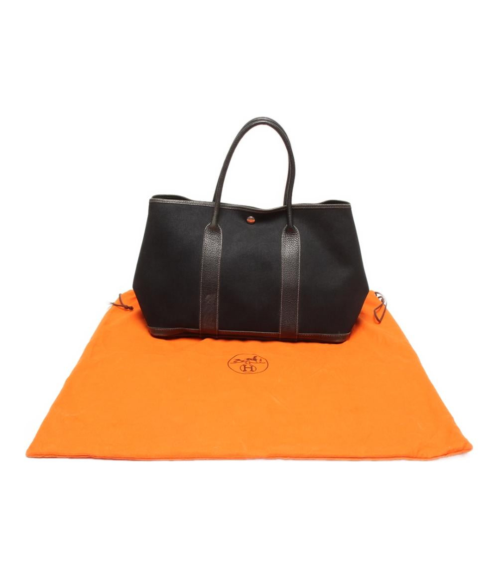 エルメス トートバッグ シルバー金具 ガーデンパーティPM トワルオフィシエ レディース HERMES