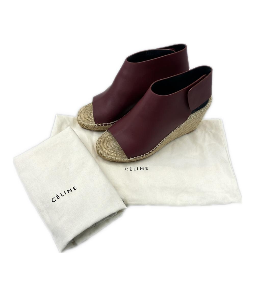 セリーヌ オープントゥウェッジソールサンダル レディース SIZE 36 (M) CELINE