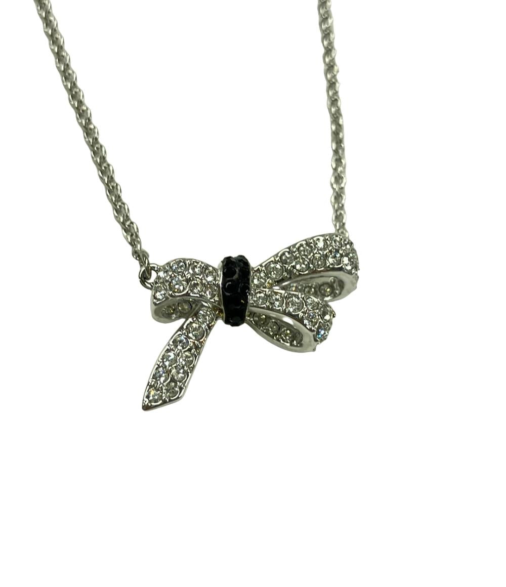 美品 スワロフスキー ネックレス リボンモチーフ 5412679 レディース SWAROVSKI