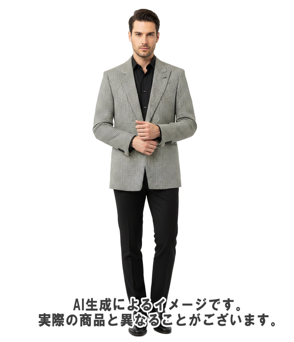 SAINT LAURENT テーラードジャケット TAILORED JACKET 千鳥格子柄 1B 680069 メンズ SIZE 46 (M) サンローラン