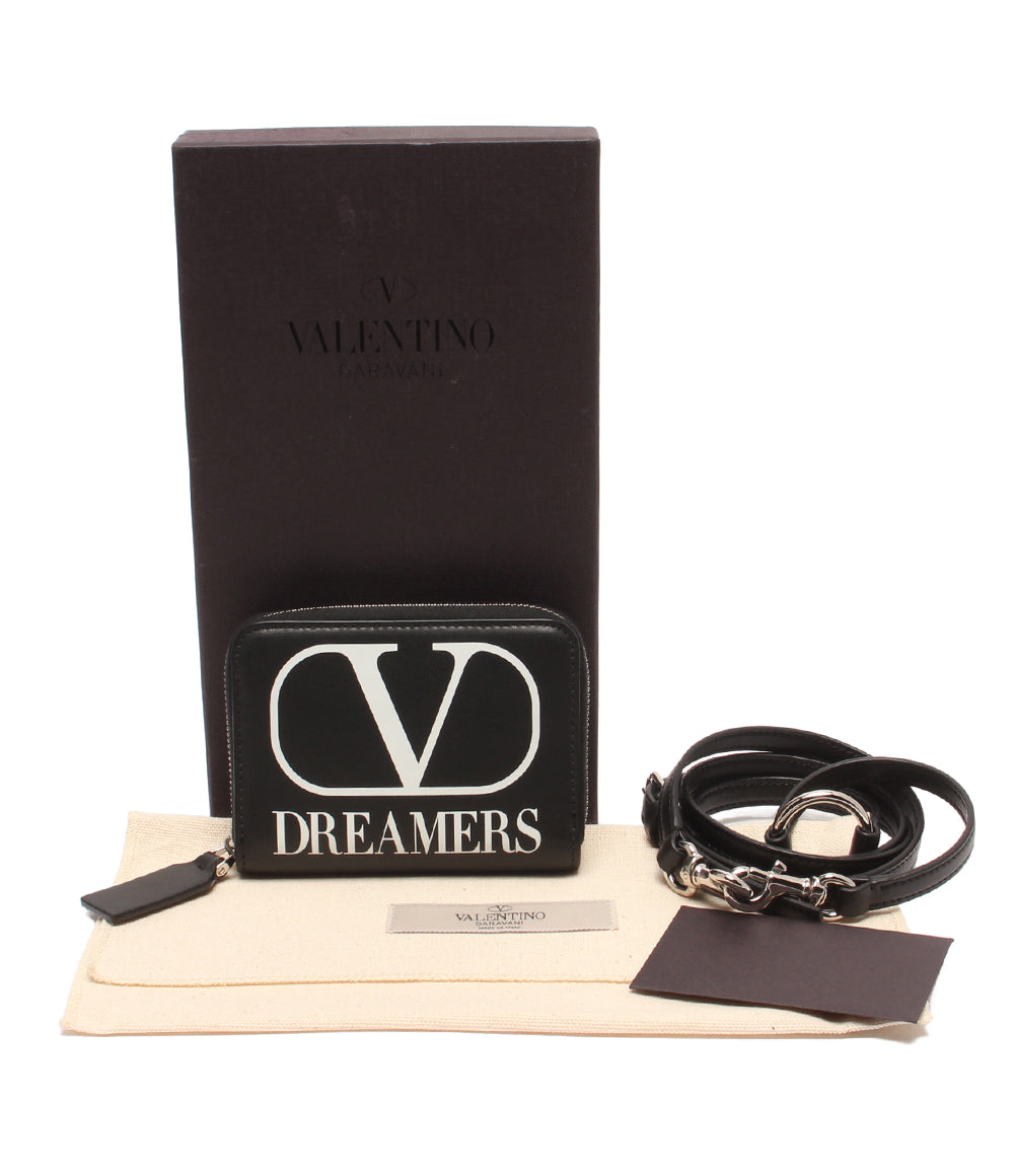 美品 Valentino Garavani コインケース カードケース ショルダー付き メンズ ヴァレンティノ・ガラヴァーニ