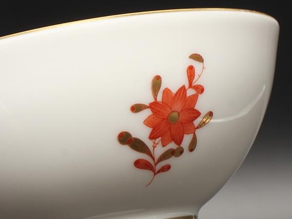 美品 ヘレンド カップ ぐい吞み アポニーオレンジ HEREND