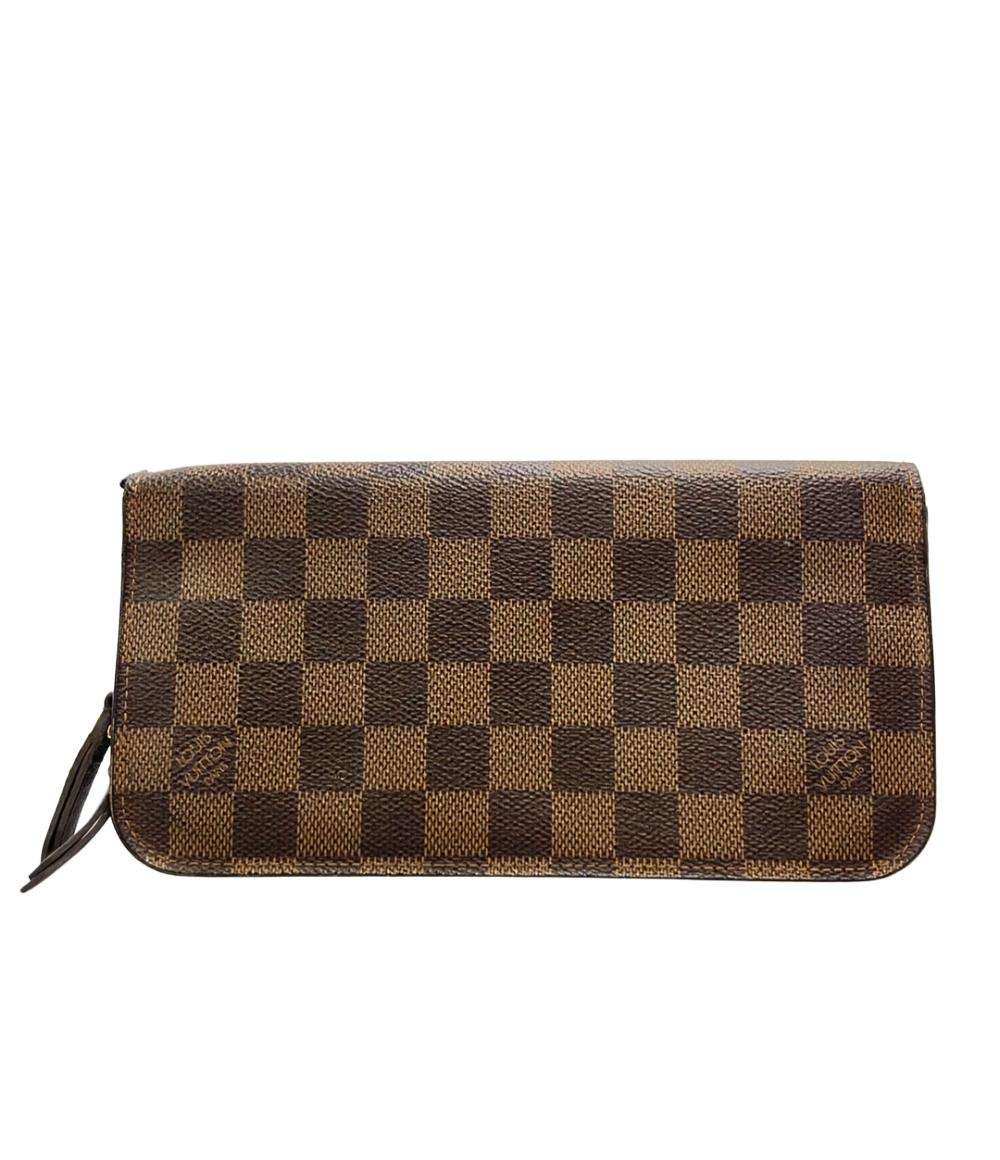 LOUIS VUITTON 長財布 ポルトフォイユ アンソリット ダミエ エベヌ