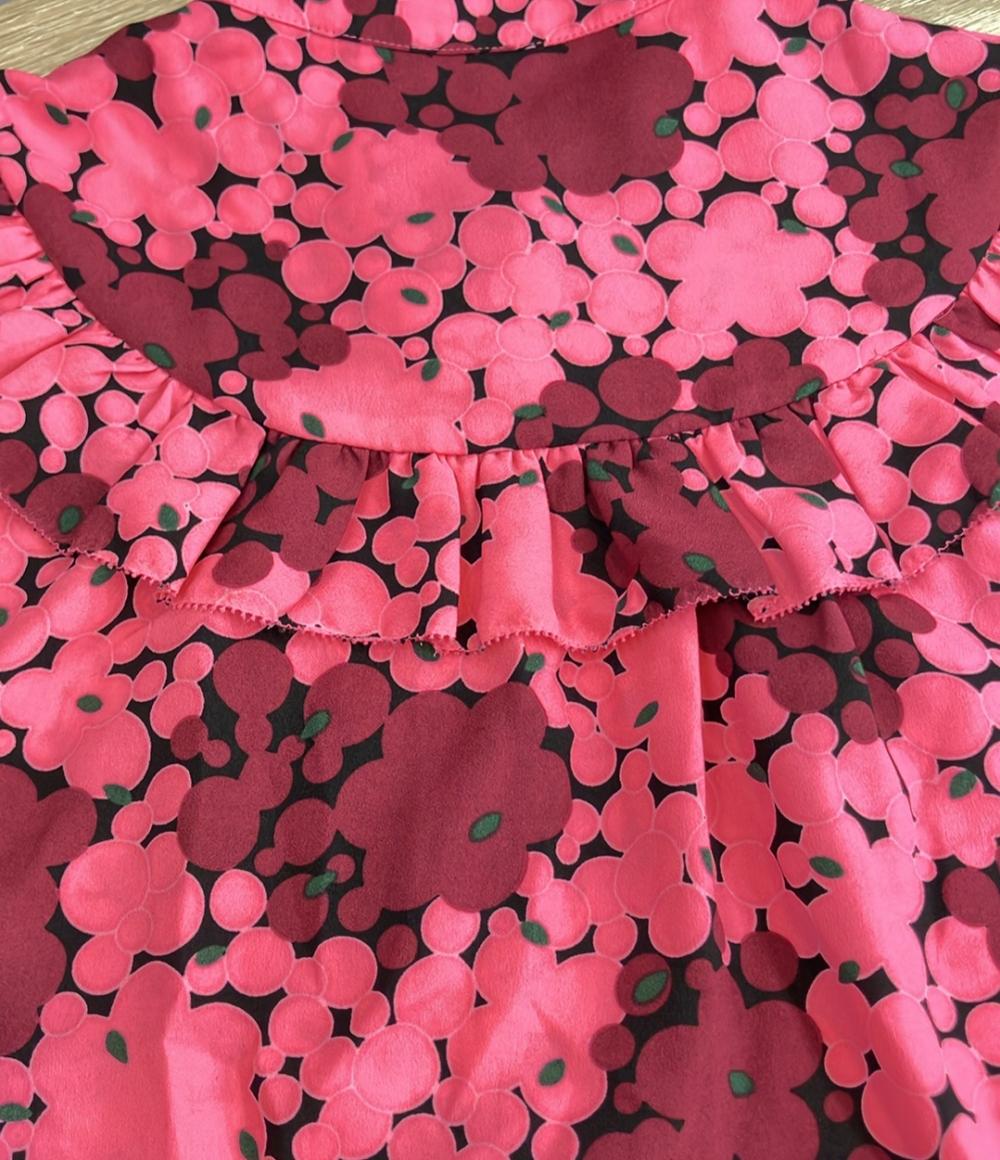 美品 Kate Spade バブルドット柄 ノースリーブブラウス レディース SIZE S ケイトスペード