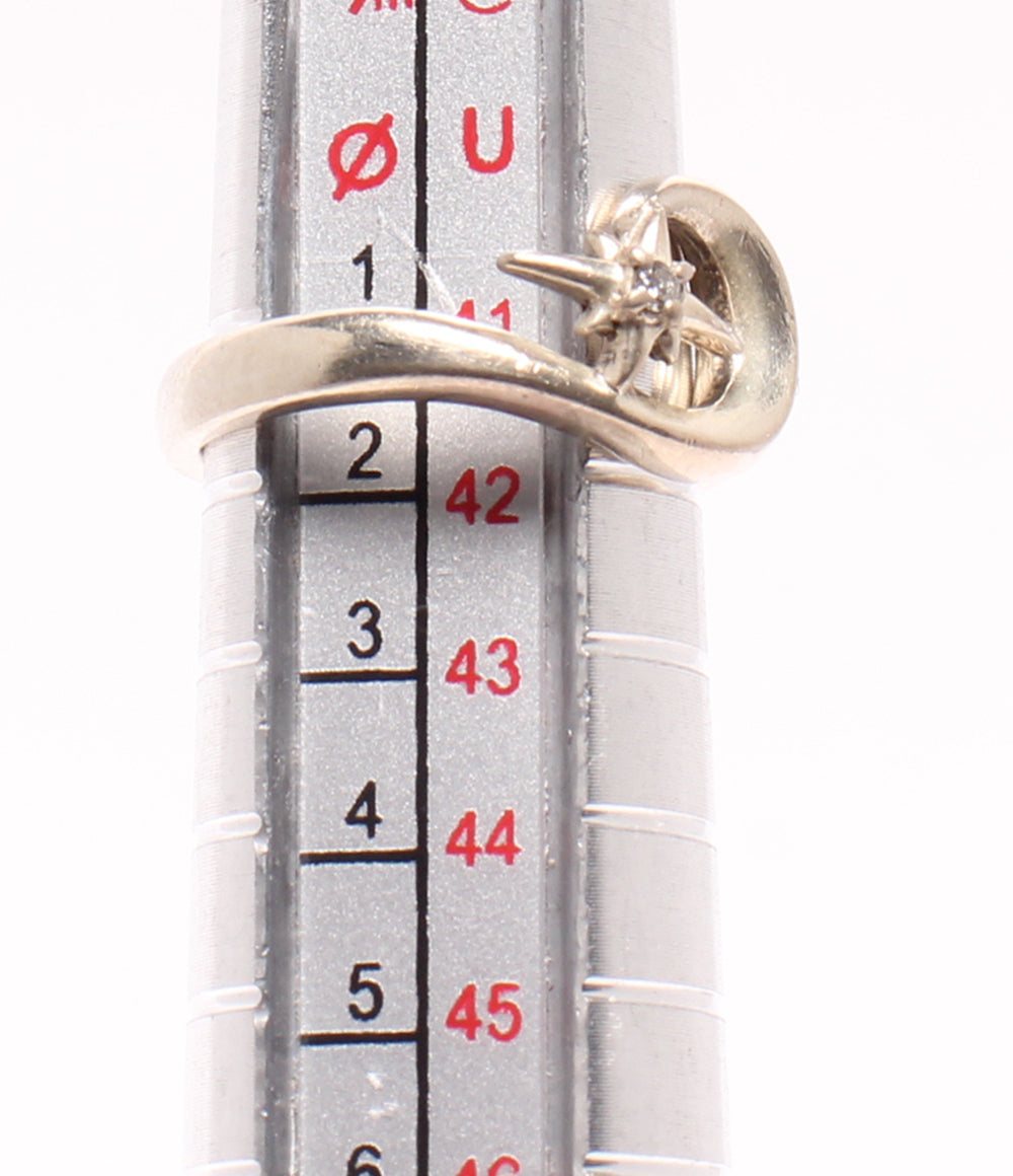 STAR JEWELRY ピンキーリング 指輪SV925 ダイヤ 0.01ct レディース SIZE 1号 スタージュエリー