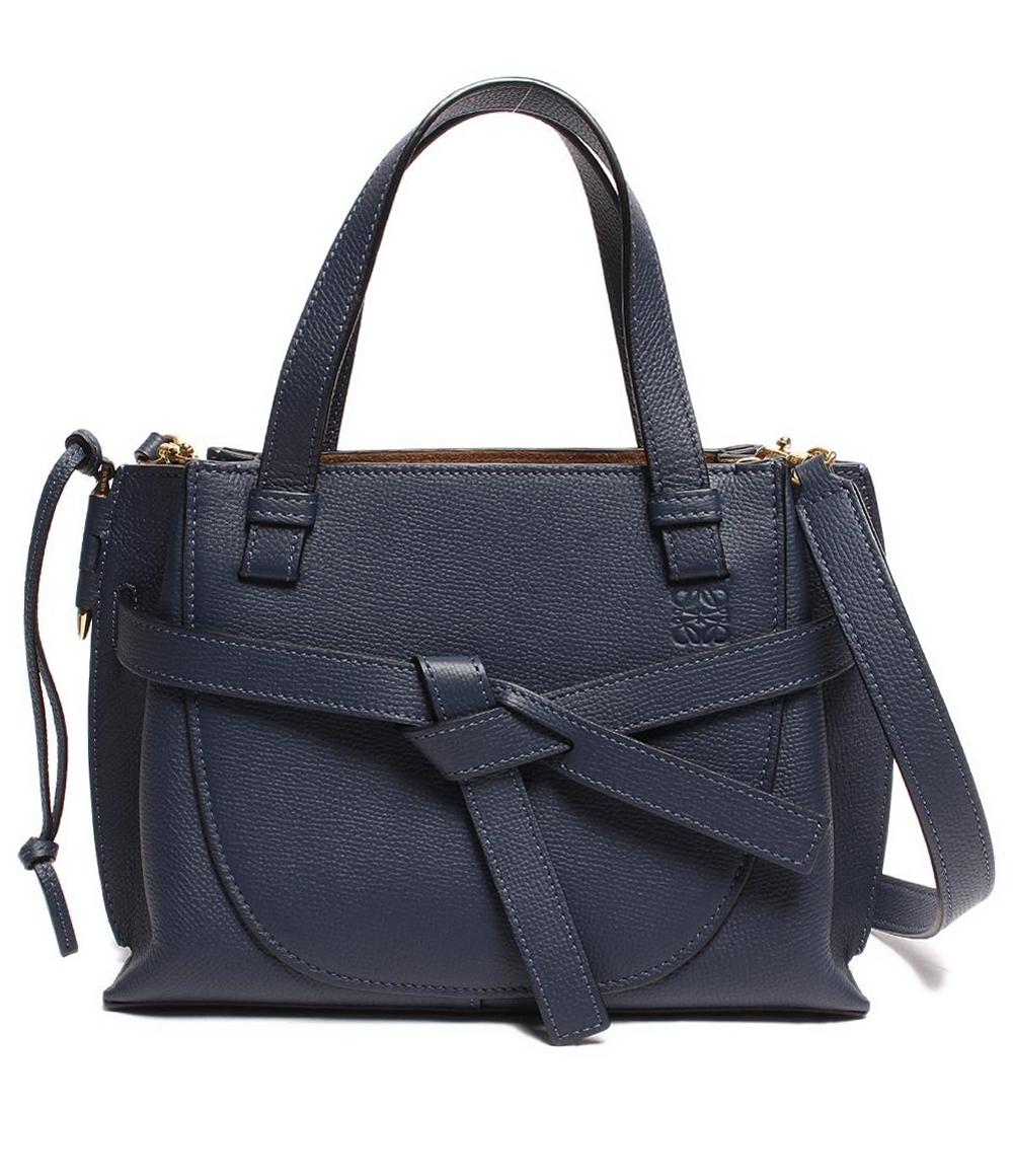 LOEWE ロエベ ゲートトップハンドル レザー ハンドバッグ ブラック