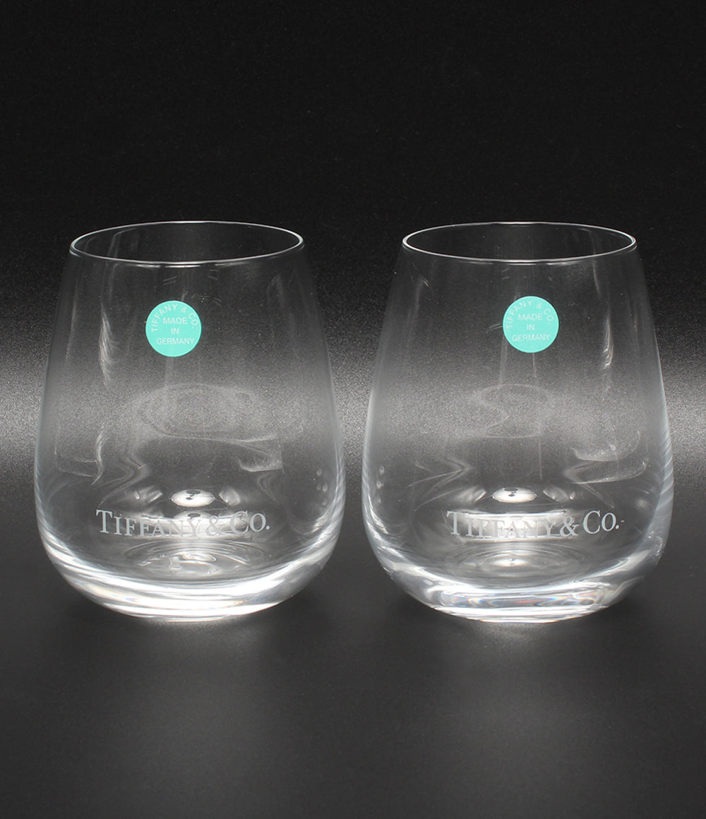 美品 Tiffany & Co. グラス タンブラー 2点セット ペア TCO 