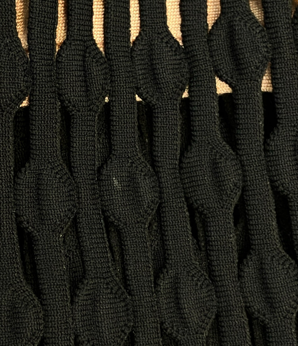 ALAIA ノースリーブワンピース カットワーク パンチング加工 AA9R2122CM601 レディース SIZE 40 (S) アライア