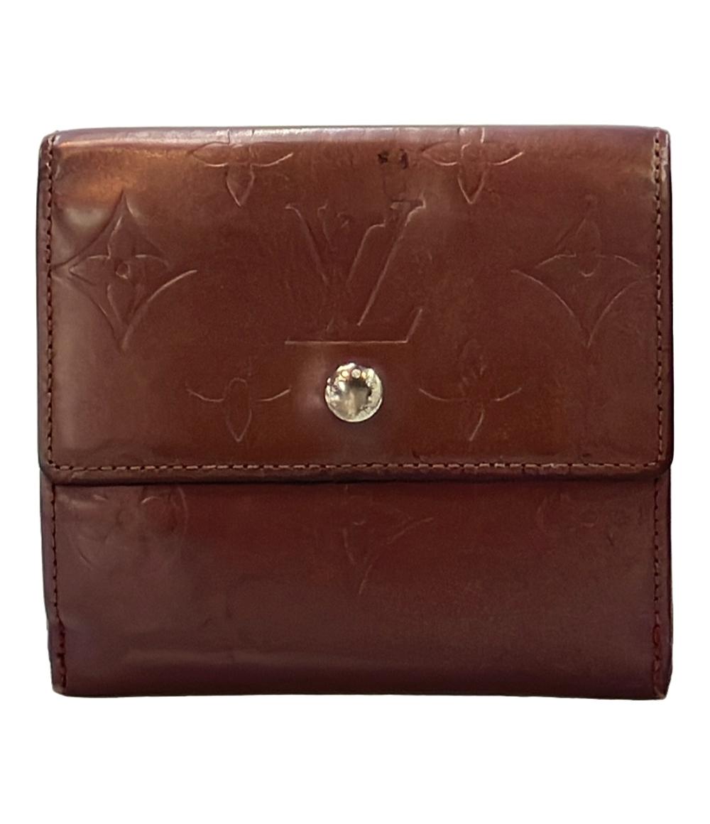 LOUIS VUITTON Wホック 三つ折り財布 モノグラムマット ポルトモネ