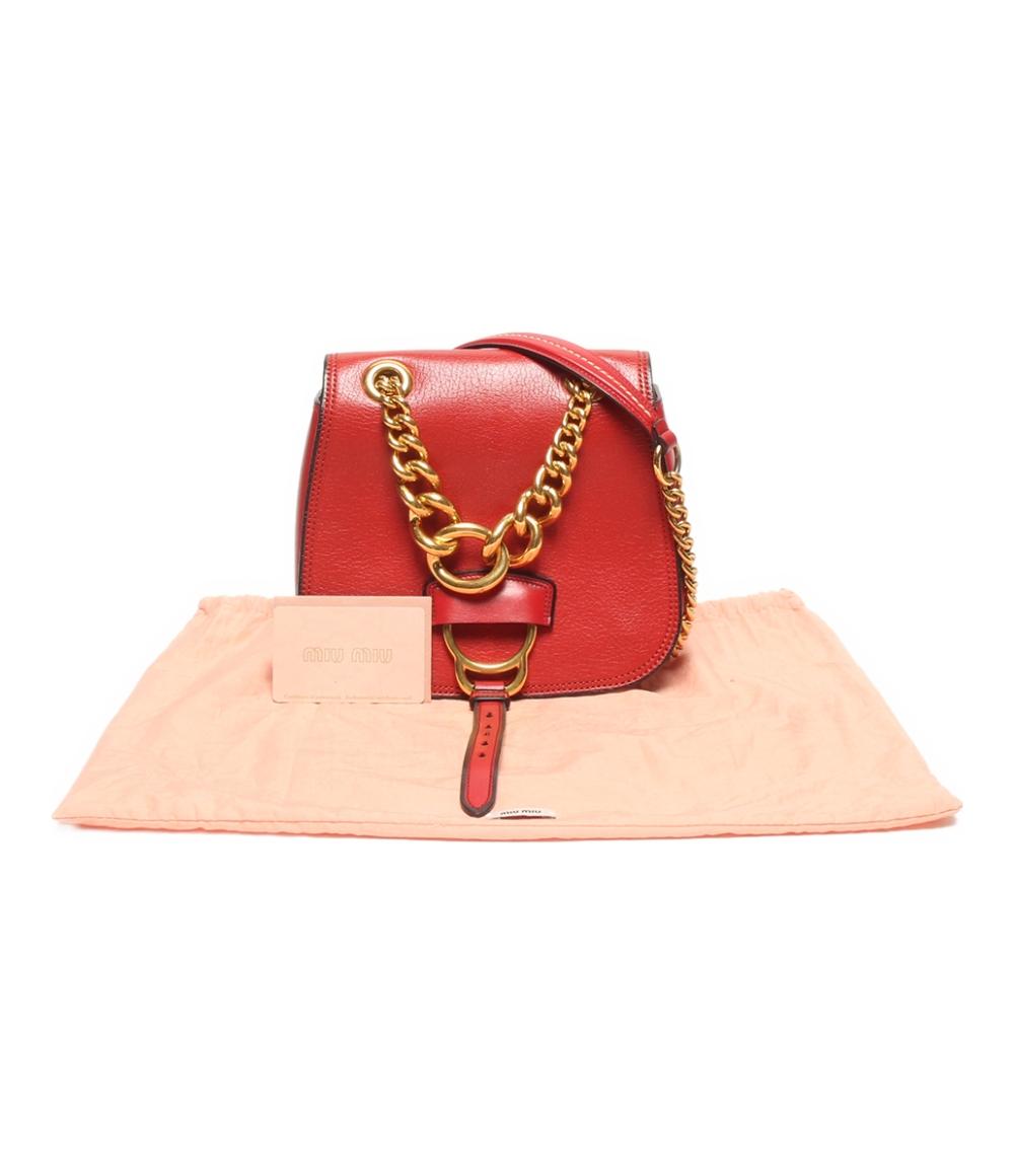 ミュウミュウ チェーンショルダーバッグ 斜め掛け 5BD020 レディース MIUMIU