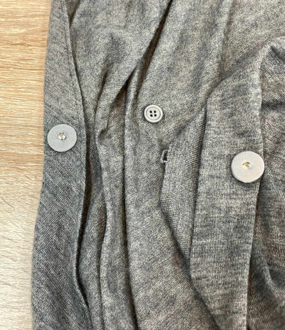 Brunello Cucinelli 長袖カーディガン スナップボタン カシミヤ シルク ロング DD53336 レディース SIZE M ブルネロクチネリ