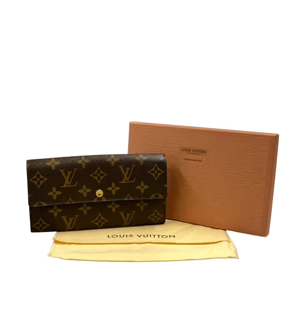 LOUIS VUITTON 長財布 ポシェット ポルト モネ クレディ モノグラム M61725 レディース ルイ・ヴィトン