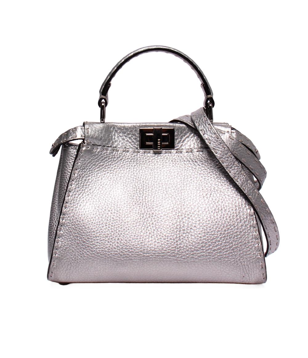 FENDI 2wayハンドバッグ ショルダーバッグ 肩掛け ピーカブー ミニ