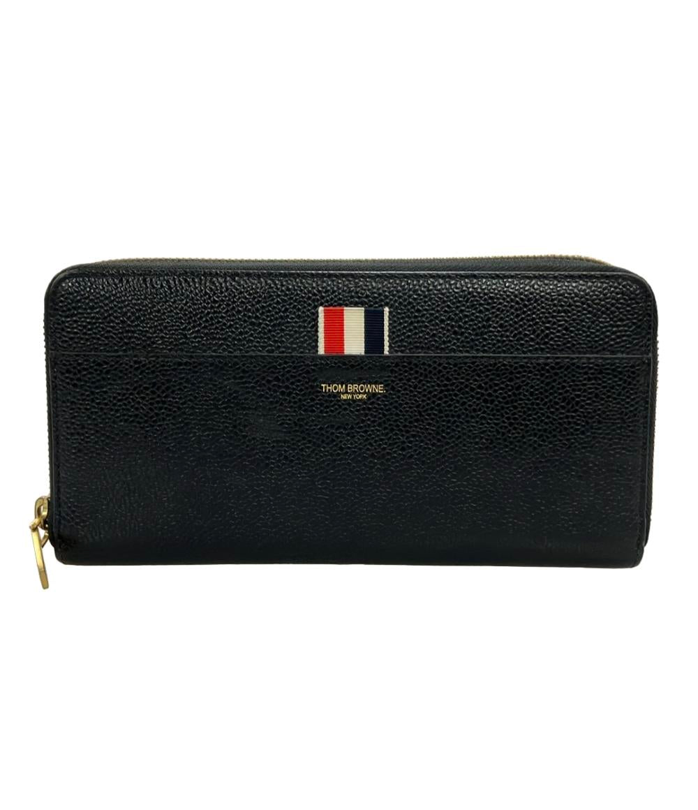 THOM BROWNE ラウンドファスナー長財布 レザー レディース トム