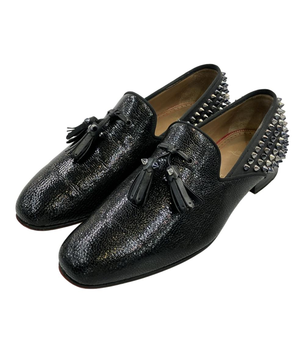 ルブタン　ローファー 40 Christian Louboutin タッセルローファー スタッズ メンズ SIZE 40 (L