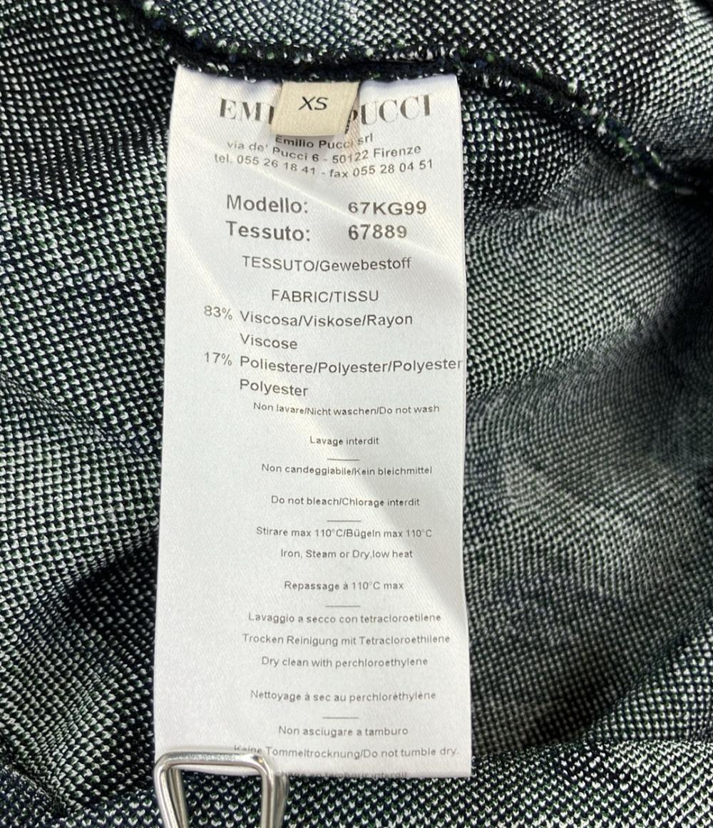 美品 Emilio Pucci マルチカラーワンピース 67KG99 レディース SIZE XS エミリオ・プッチ