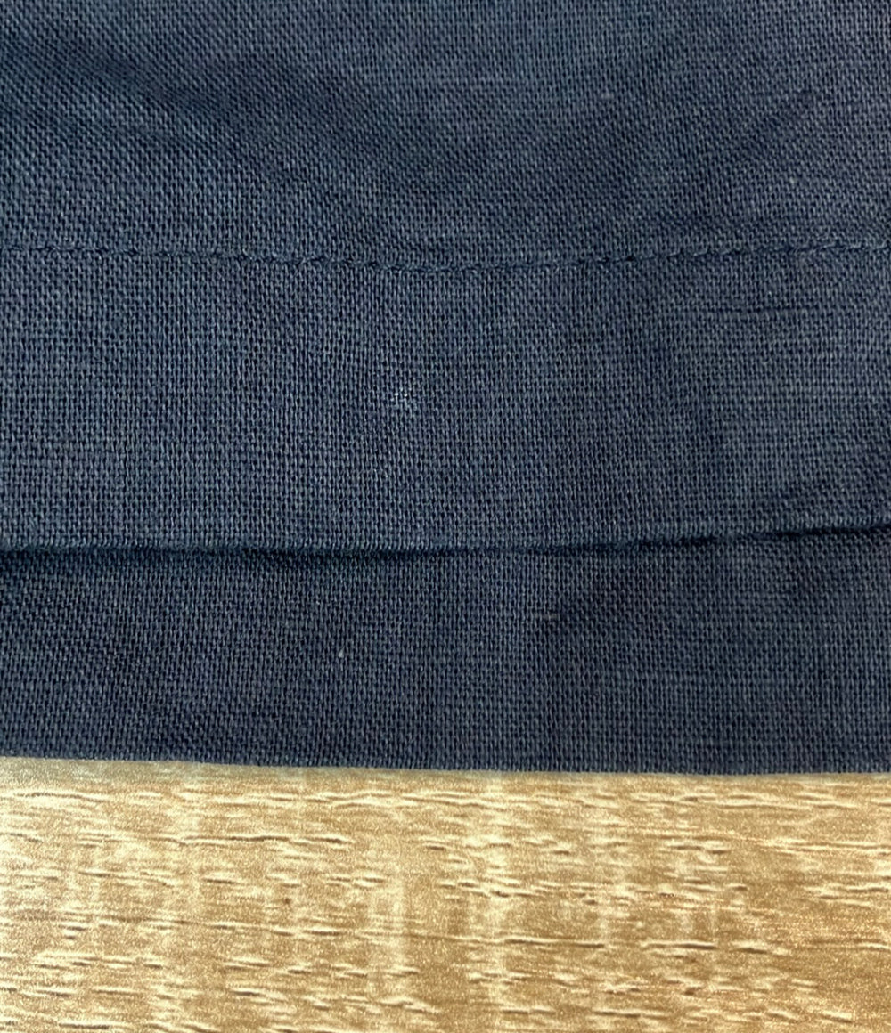 LANVIN 半袖シャツ リネン 七分袖 スキッパー LB-6A メンズ SIZE 48 (L) ランバン