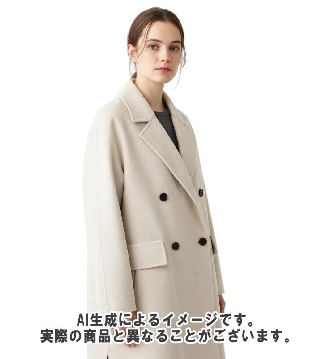 ebure コート ショート ミドル丈 ダブルビーバー加工 スーパー120's ダブルビーバー ショートコート 3410200089 レディース SIZE 36 (S) エブール