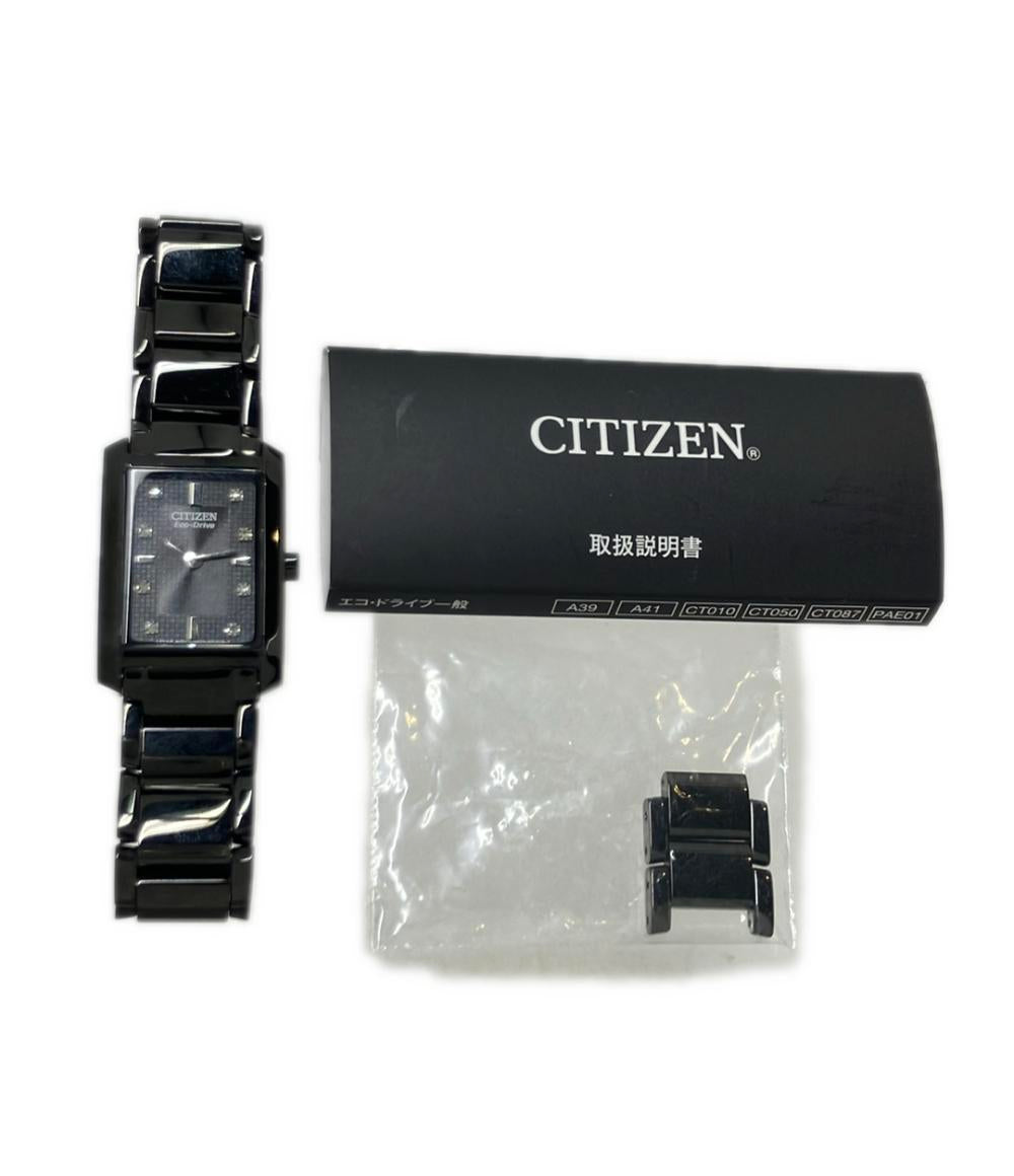 CITIZEN 腕時計 ソーラー ブラック B023-S077702 レディース シチズン