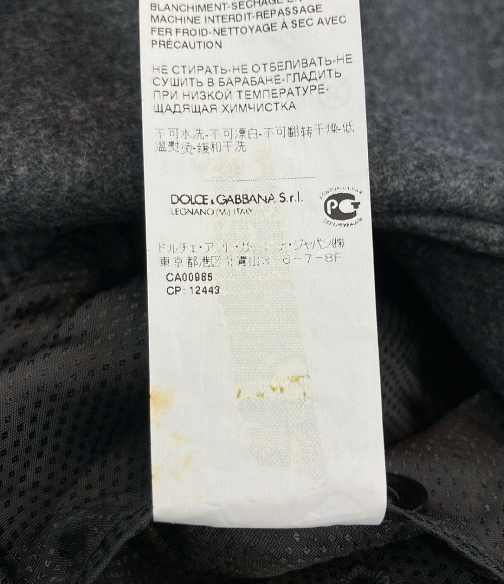 DOLCE & GABBANA ニットジャケット チャコール G2EF8T メンズ SIZE 46 (M) ドルチェアンドガッバーナ