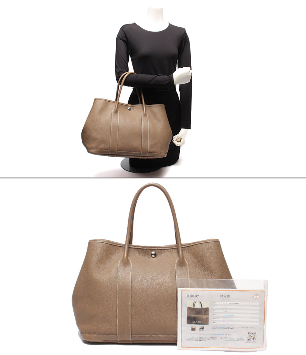HERMES トートバッグ □L刻印 シルバー金具 ガーデンパーティPM レディース エルメス