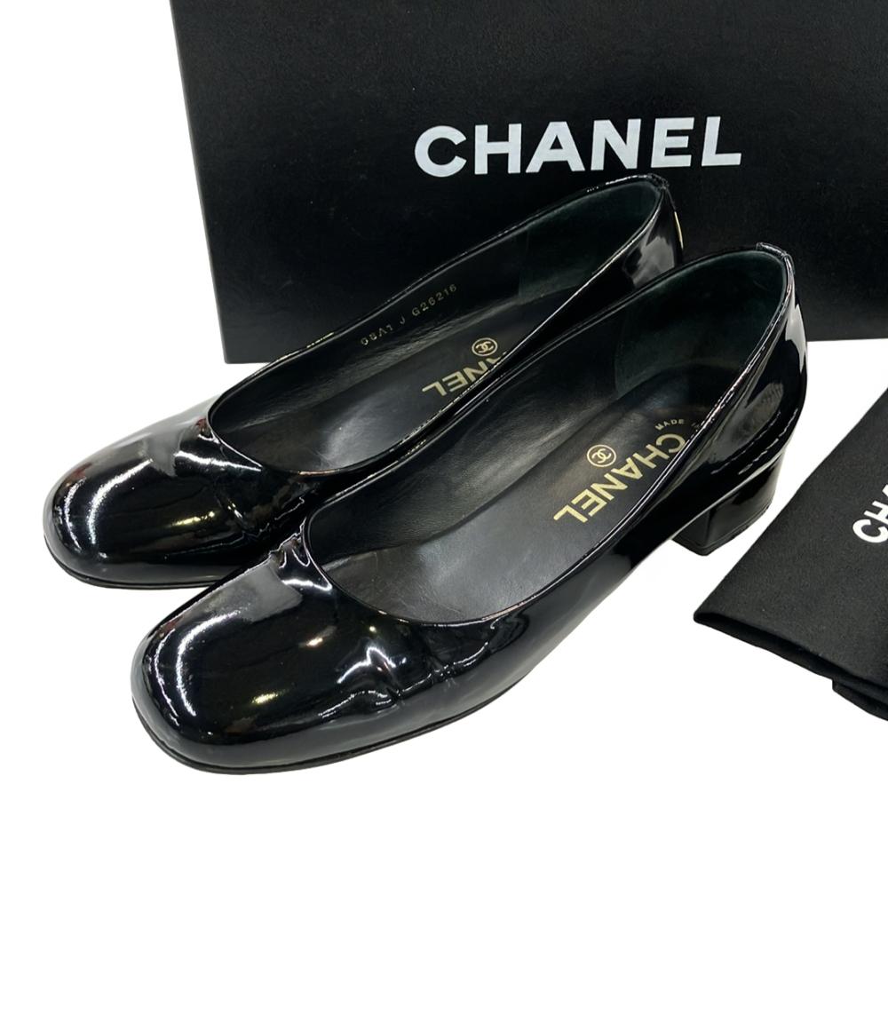CHANEL エナメルパンプス レディース SIZE 37 1/2 (24.5cm) シャネル