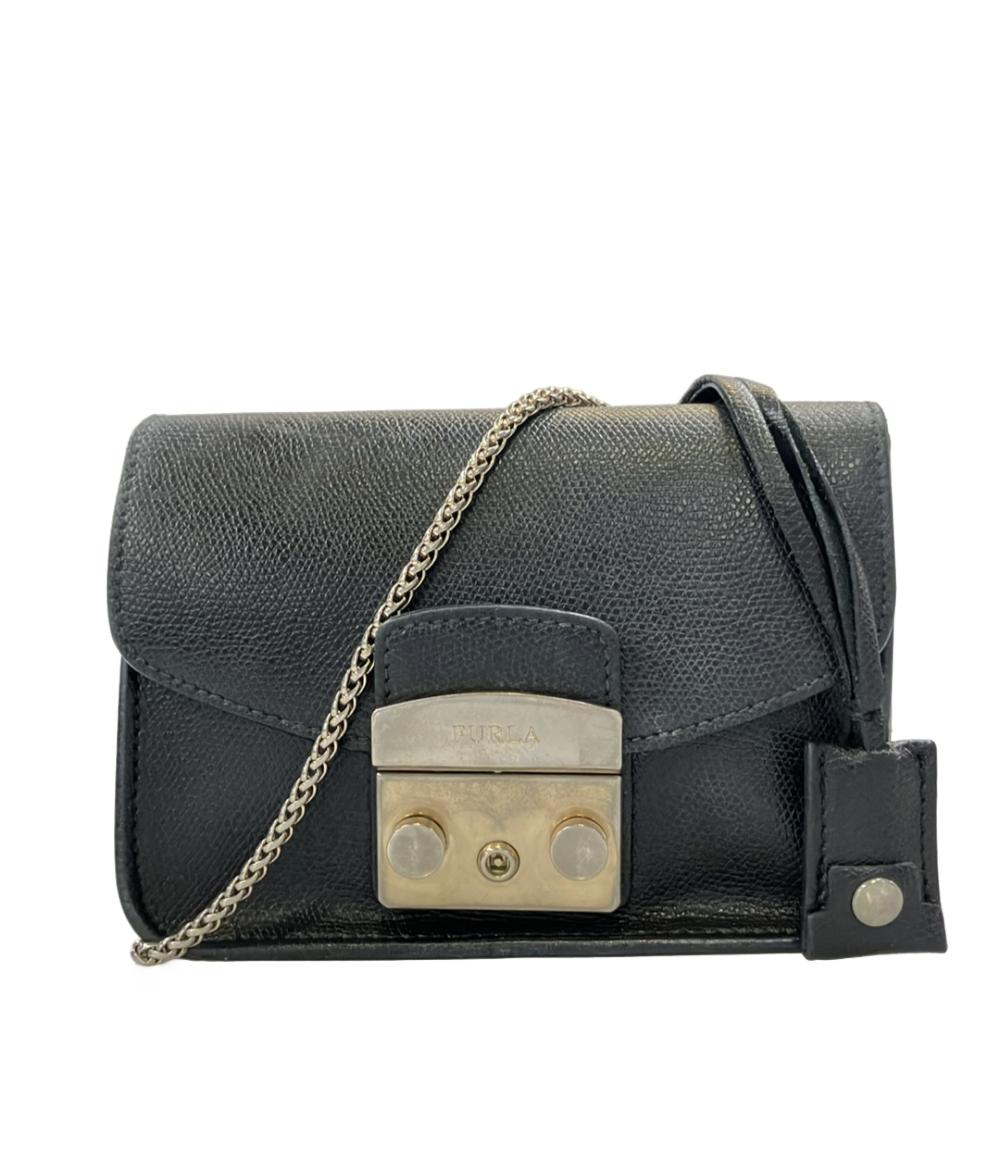 FURLA メトロポリス　ブラック Furla ショルダーバッグ 斜め掛け メトロポリス レディース フルラ