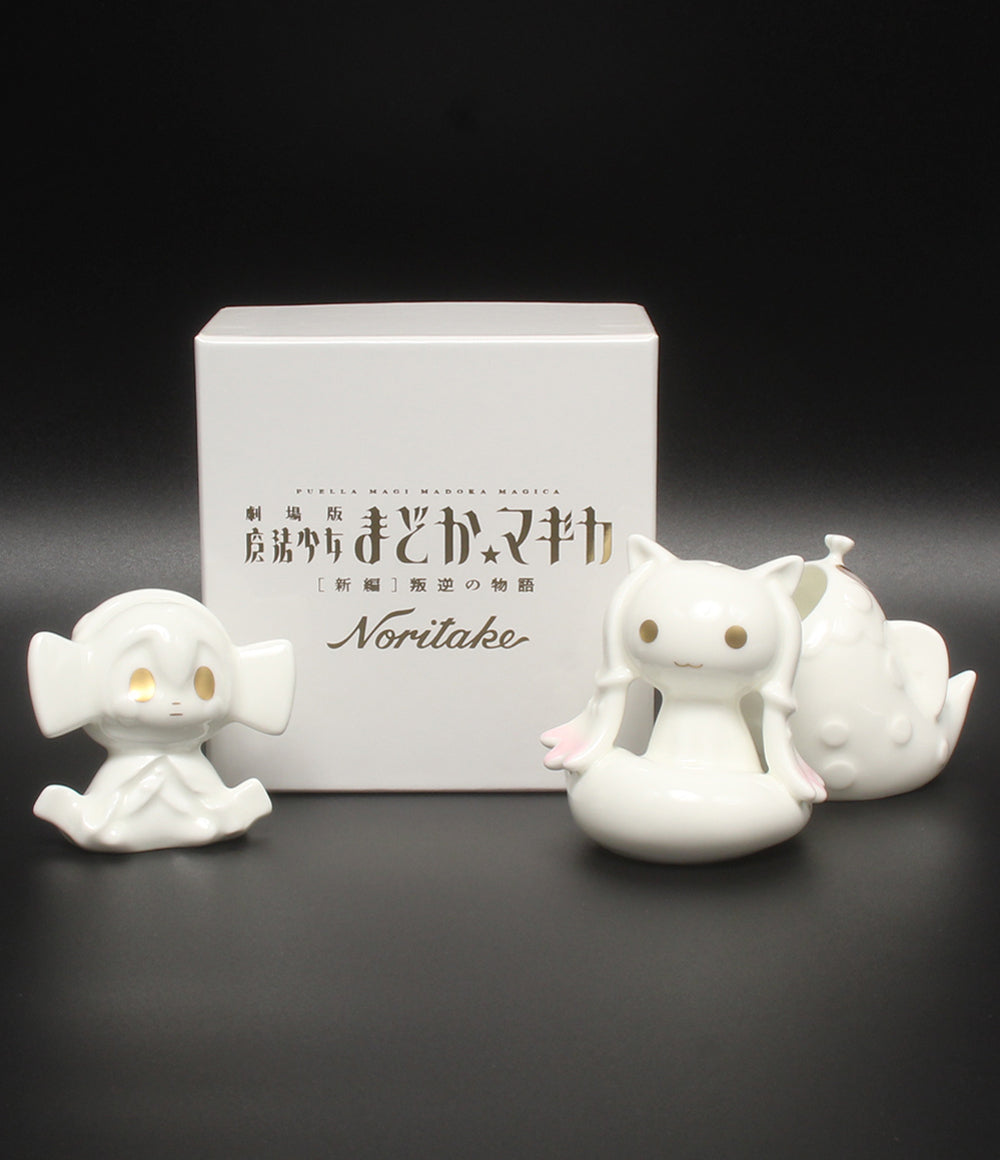 美品 NORITAKE 劇場版 魔法少女まどか☆マギカ 叛逆の物語 3点セット 塩 コショウ つまようじ ノリタケ