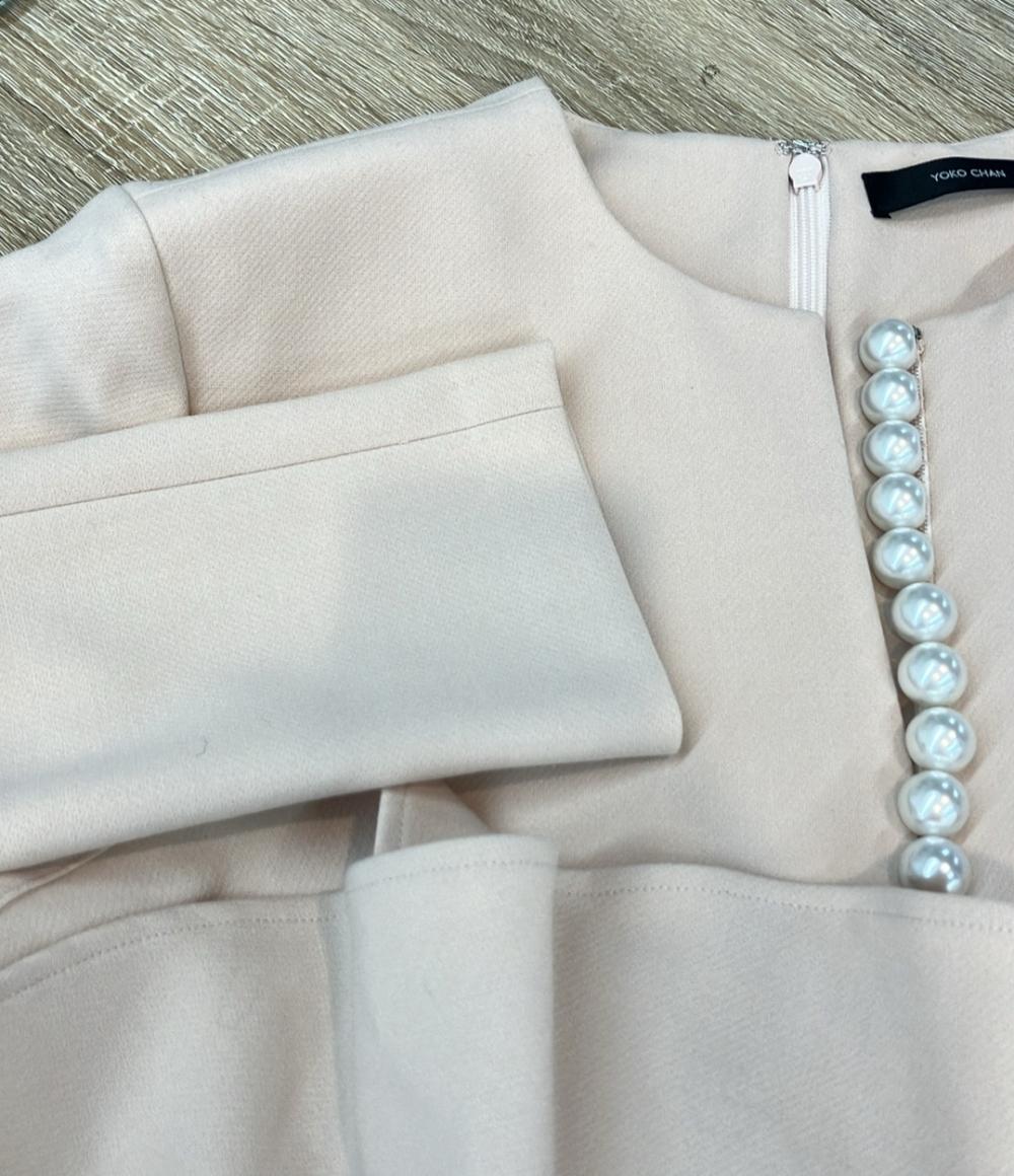 YOKO CHAN 長袖ブラウス パール ペプラム ペプラムロングスリーブパールブラウス YCB-522-290 レディース SIZE 40 (M) ヨーコチャン
