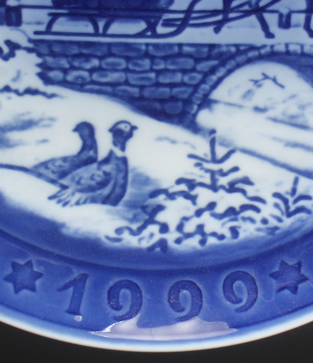 美品 Royal Copenhagen イヤープレート 飾り皿 18cm 1999 ロイヤルコペンハーゲン