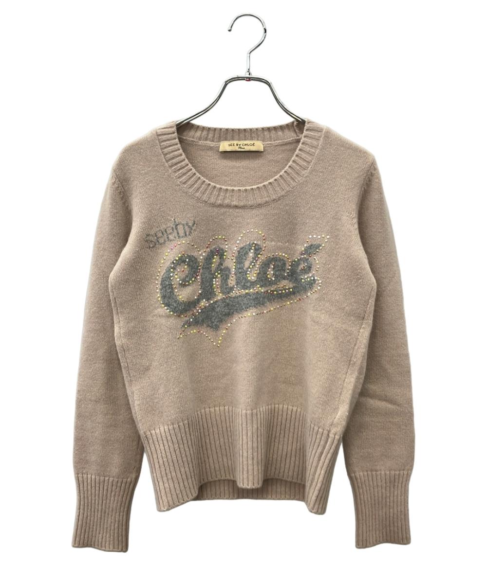 SEE BY CHLOE 長袖 ロゴ ニット レディース SIZE 40 (S