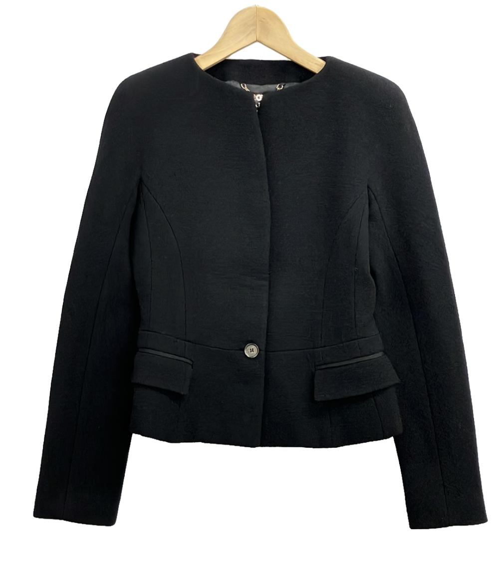 美品 サルヴァトーレフェラガモ ノーカラージャケット レディース SIZE 