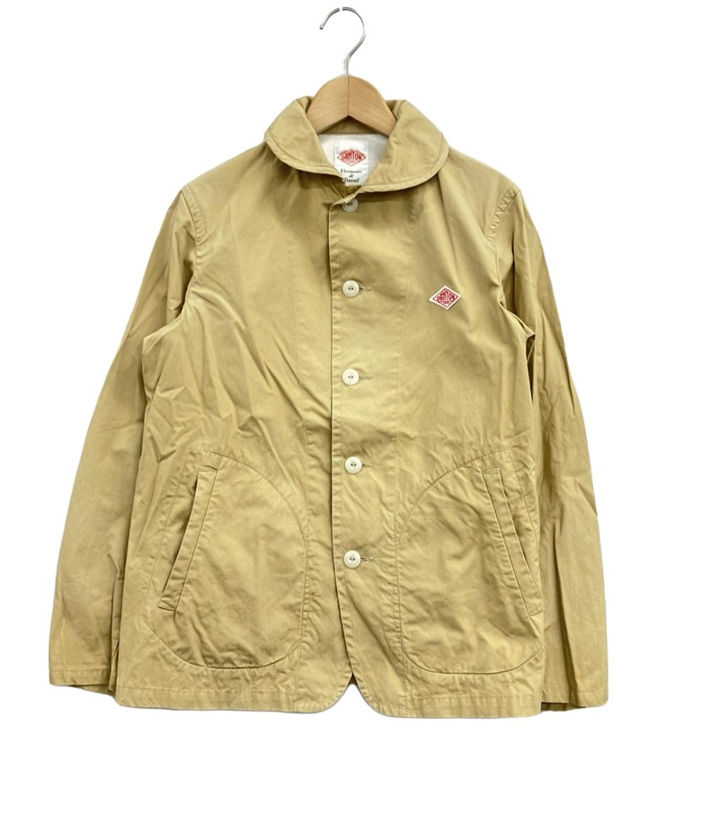 Danton(ダントン) コットン ジャケット 中古・古着通販】DANTON (ダントン) コットンダウンプルーフノーカラージャケット ワークジャケット  JD-8876 DUK ベージュ サイズ:34｜ブランド・古着通販 トレファク公式【TREFAC FASHION】スマホサイト
