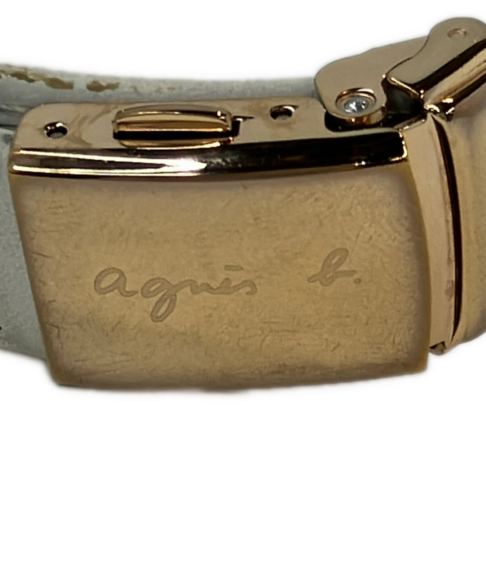 agnes b. 腕時計 クオーツ ピンク VD78-KWW0 レディース アニエスベー