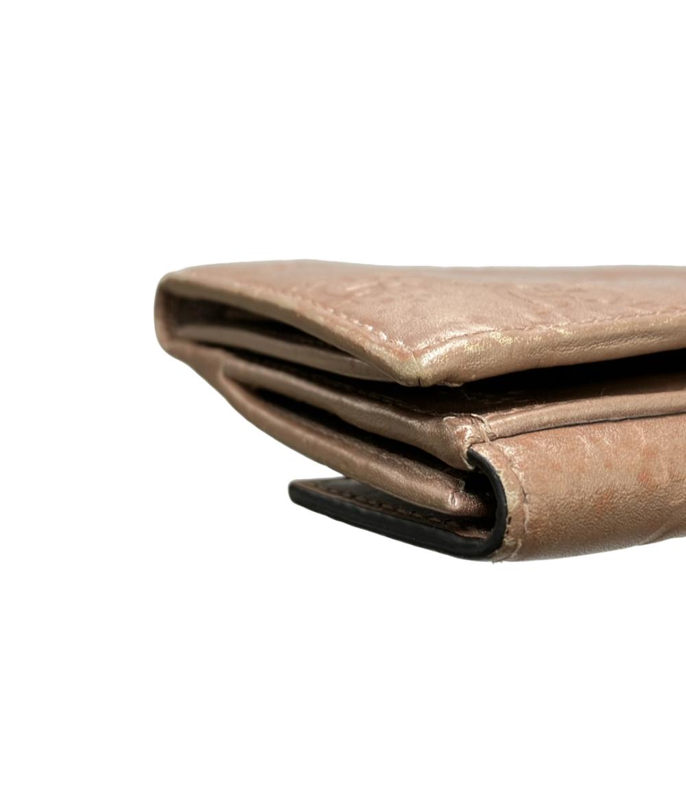 GUCCI ダブルホック 二つ折り長財布 レザー 203550 2067 レディース グッチ