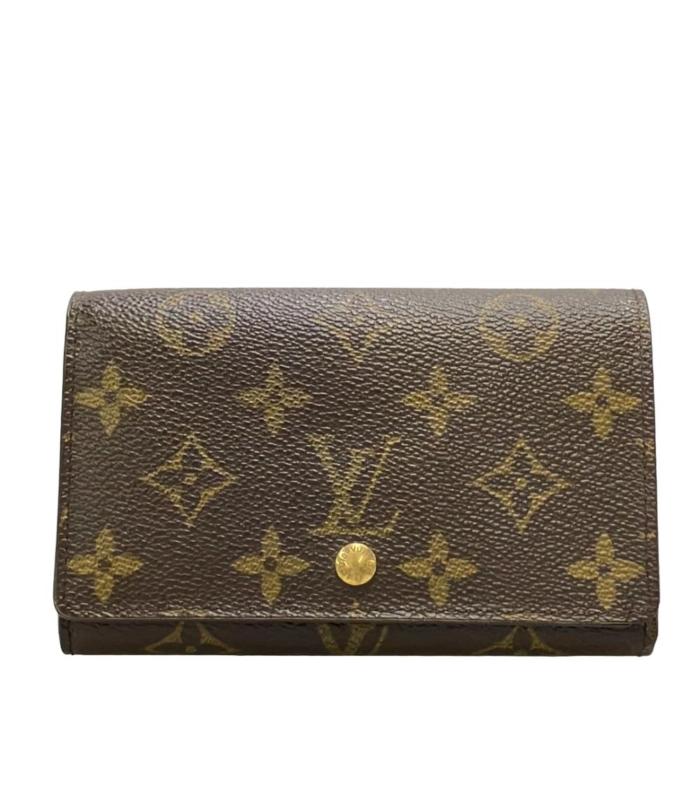 極美品 ルイヴィトン モノグラム ポルトモネ ビエ トレゾール LOUIS VUITTON 二つ折り財布 ポルトモネ ビエ トレゾール モノグラム