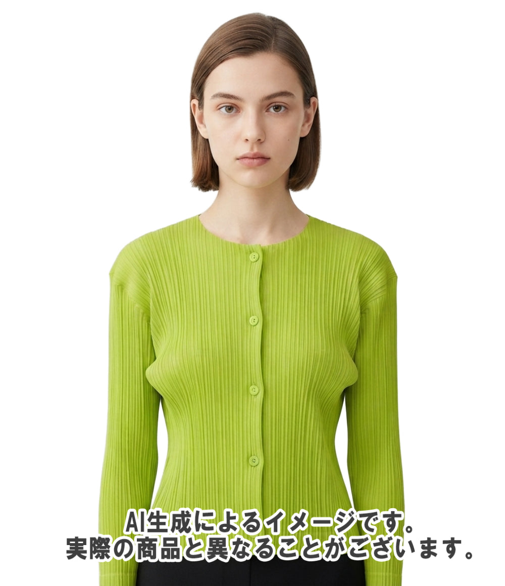 PLEATS PLEASE 長袖カカーディガン MONTHLY COLORS AUGUST PP53JO124 レディース SIZE 5 (L) プリーツプリーズ